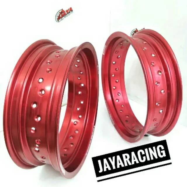 Velg Merah Red ring 14 Tapak lebar 350 300 mdl Tk depan belakang