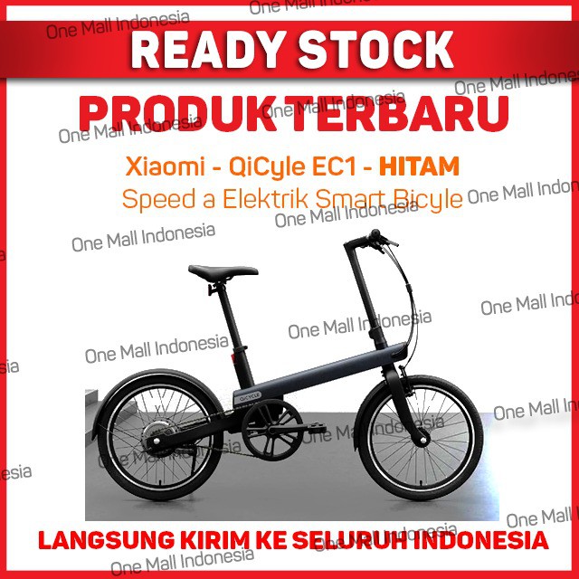 Xiaomi QiCycle EC1 Sepeda Elektrik Smart Bicycle 20 Inches Hitam