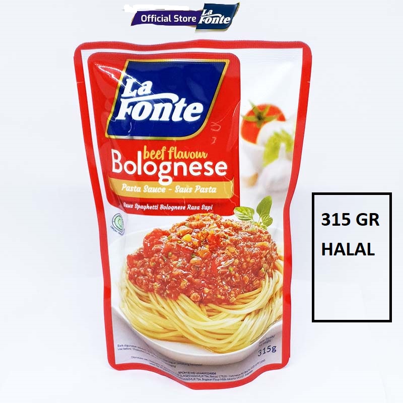 LA FONTE SAUS PASTA BOLOGNESE 315 GRAM - SAOS SPAGHETTI INSTAN