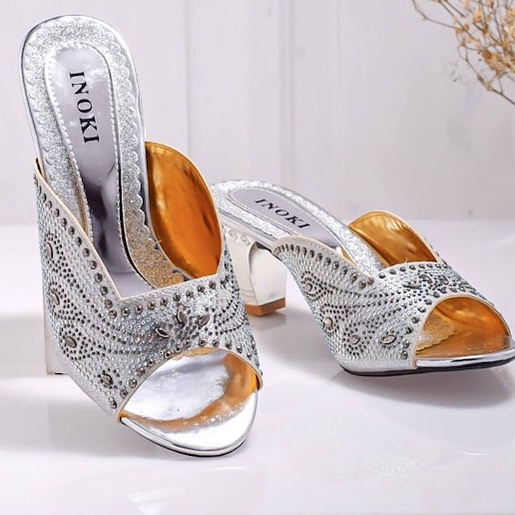 SANDAL PESTA WANITA MEWAH 5 CM / SENDAL KONDANGAN SESERAHAN / SENDAL NIKAHAN HAK PLATFORM HEELS 567