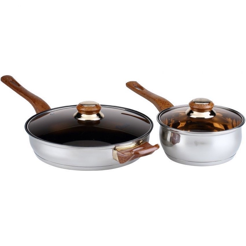 Oxone OX933 Eco Cookware Set Panci Stainless Set Perlengkapan Memasak Panci Serbaguna 12+2Pcs OX-933