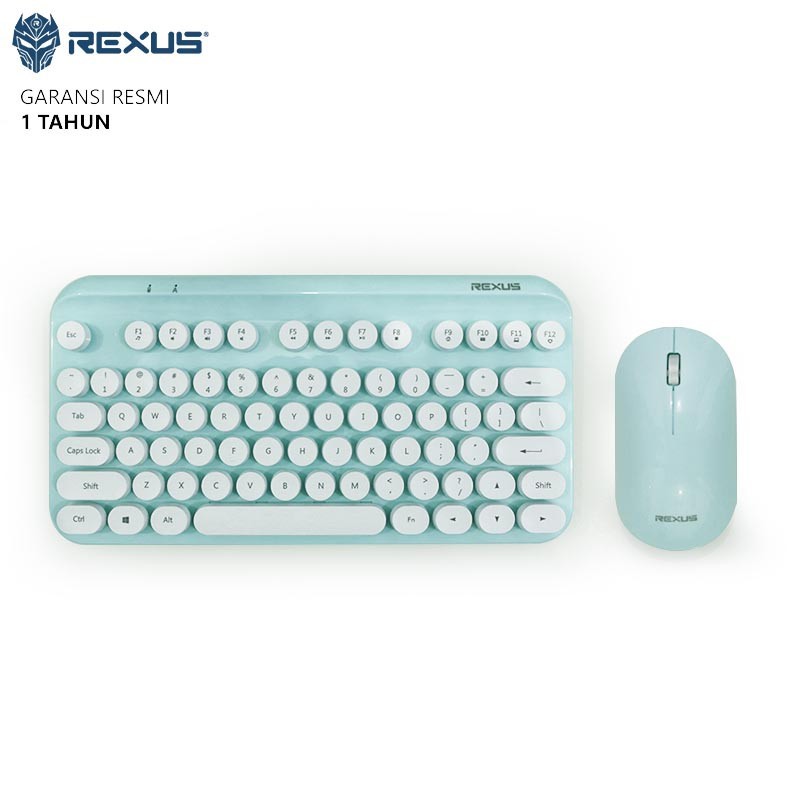 Wireless Combo Rexus KM9 Keyboard dan Mouse - Mint