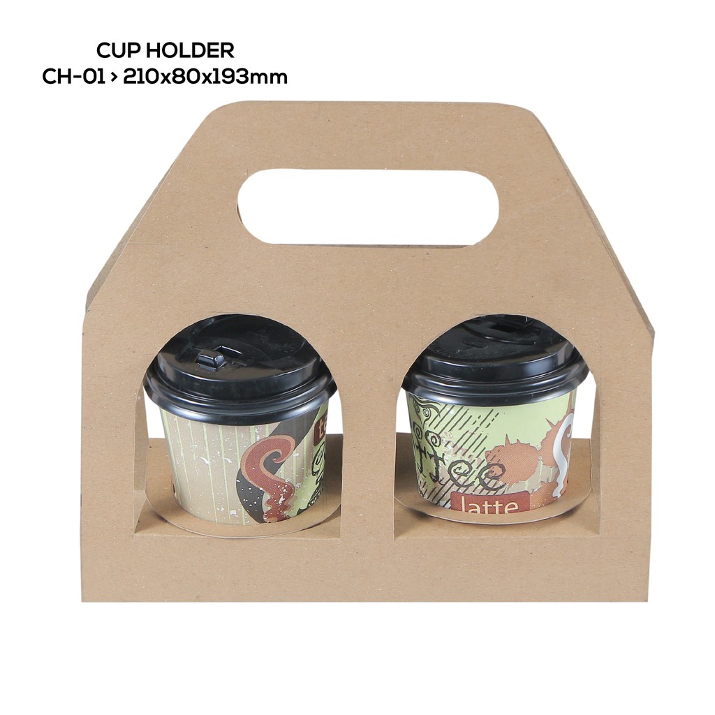 Paper Cup Holder Cup Holder Tempat Gelas Kopi (CH1K2-Laminasi)