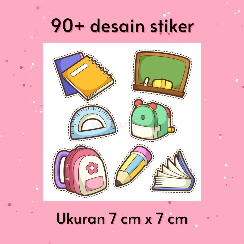 

Sticker Aesthetic School Edition / Stiker Estetik 7x7 cm / Stiker Murah