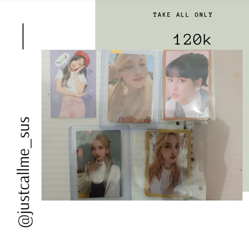 Mina Photocard MNM EWO Twice Take All Only