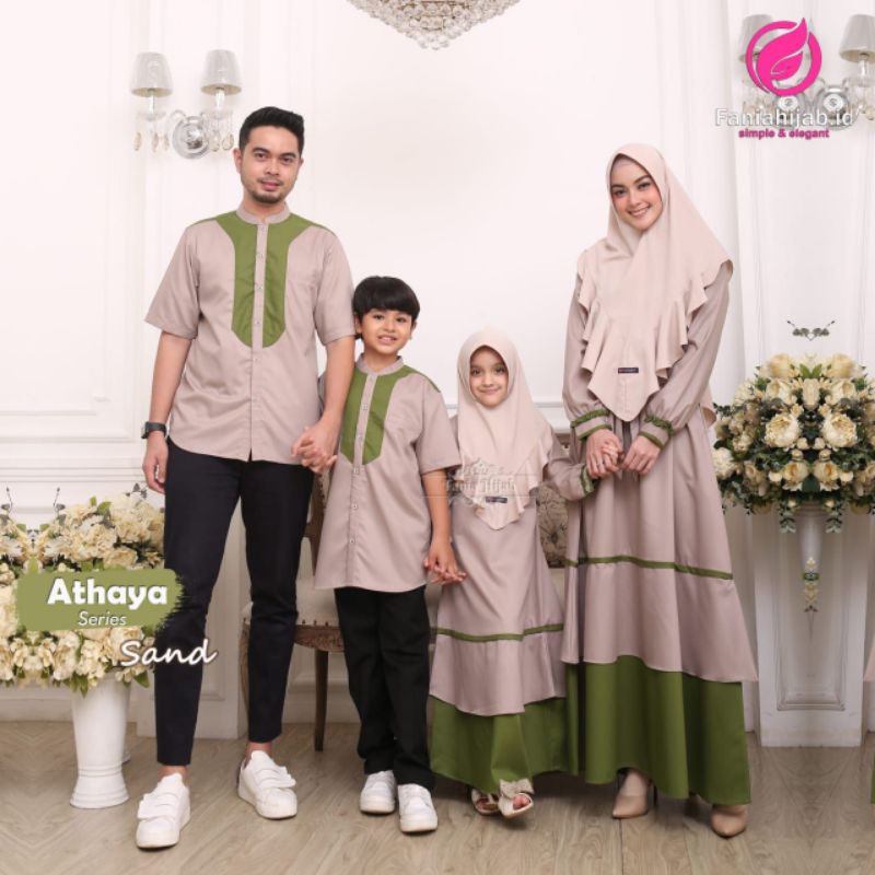 SARIMBIT ATHAYA FANIA HIJAB/ COUPLE IBU DAN ANAK BRAND ORI/ BAHAN KUALITAS BAGUS
