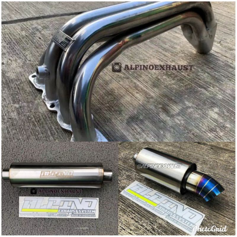 Knalpot fullset Agya