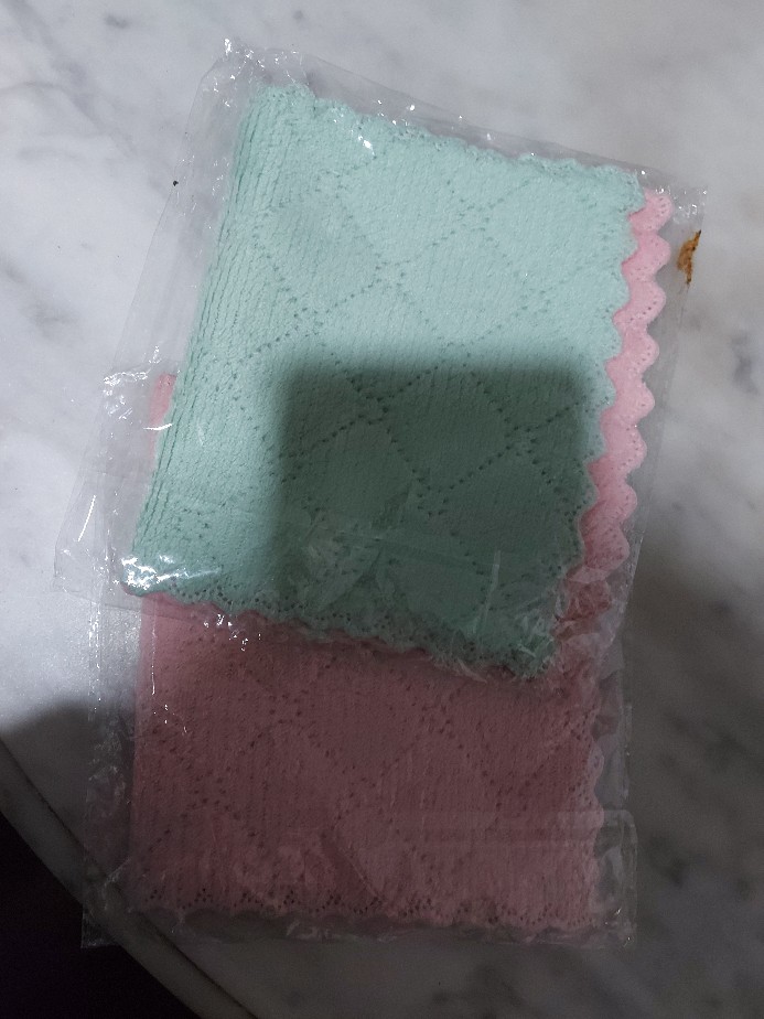 Kain Lap Dapur Microfiber Kain Lap Piring Anti Minyak Bahan Microfiber Lap Meja Anti Lengket