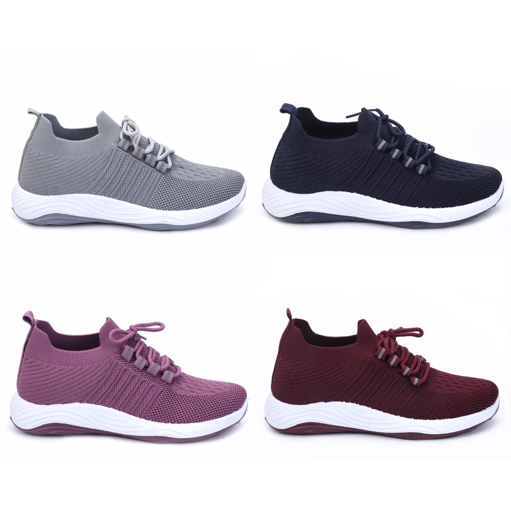 Sneakers Wanita Sport Shoes Canvas Cewek Sepatu Olahraga - A2010