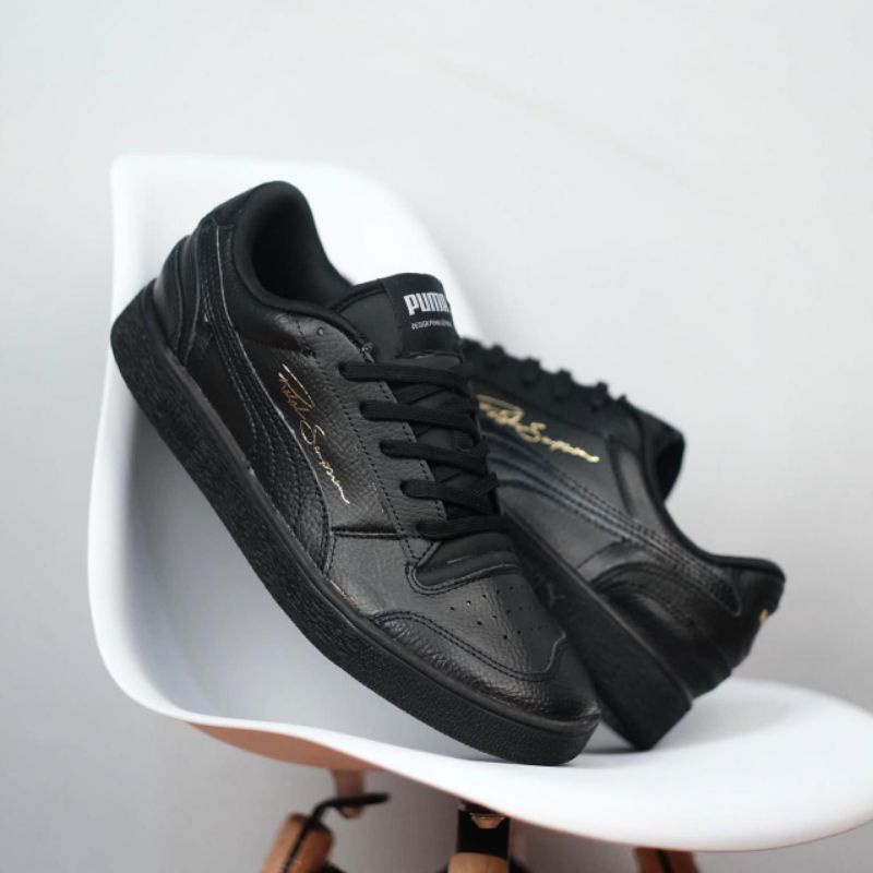 Sneakers Pria Ralph Sampson Full Black Original OEM / Sepatu Pria Hitam Polos