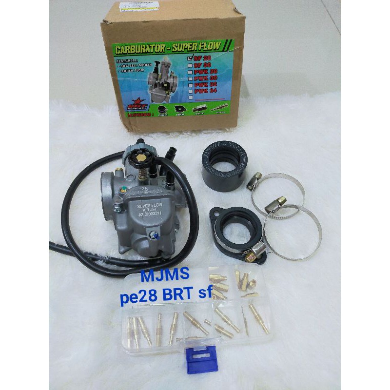 Karburator BRT PE 28 SF karbu PE 28 BRT racing original plus spuyer dan jarum skep