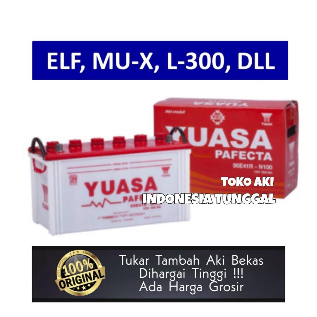 Jual AKI MOBIL YUASA N70Z ISUZU ELF MU-X L300 NISSAN SSANGYONG BOXER