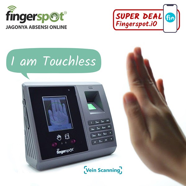 Mesin Absensi Fingerspot Revo WFV 208 BNC absenis Vein wajah dan jari kartu Koneksi Wifi