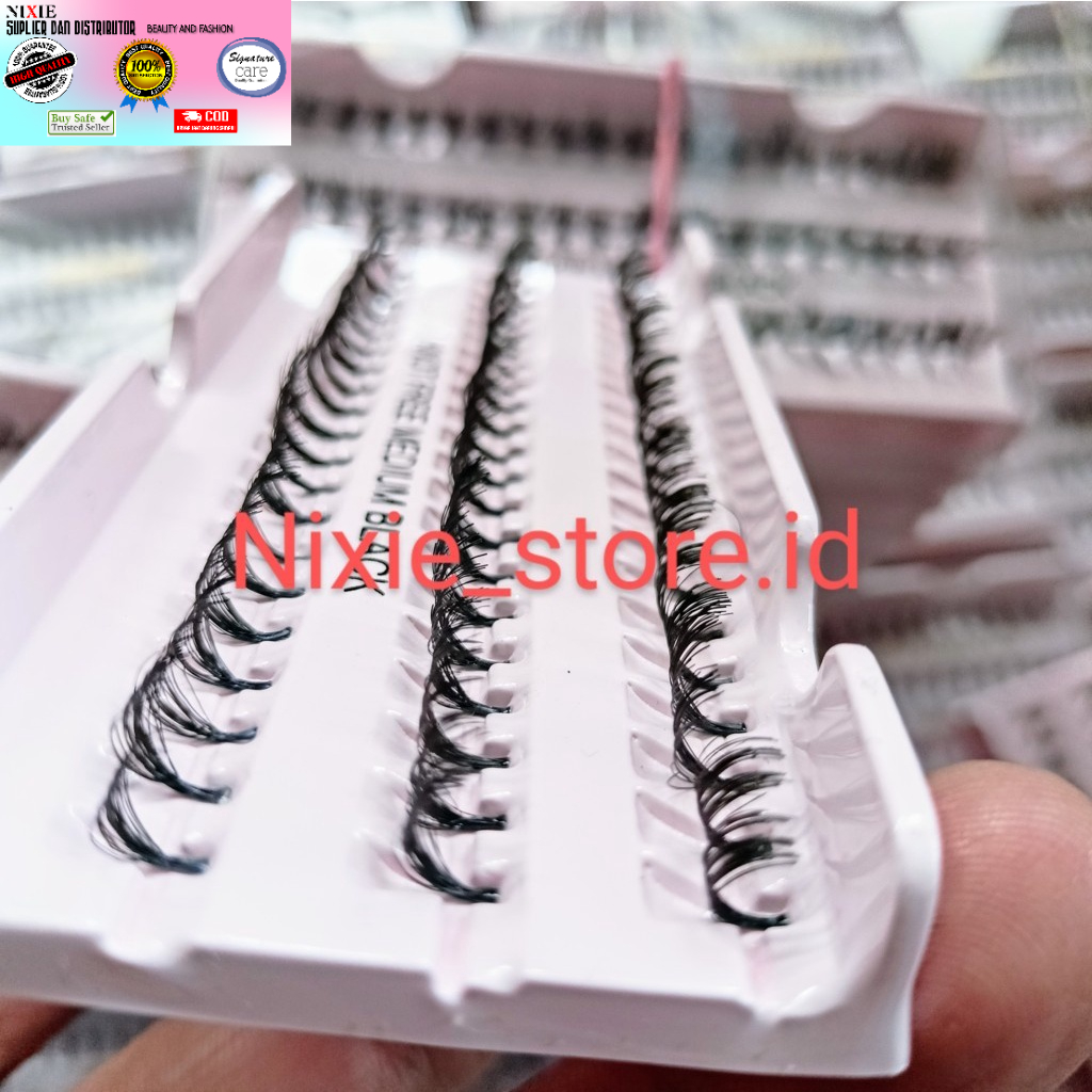 Bulu mata Tanam Eyelash Extension KNOT FREE EXTRA LENTIK EXTRA TEBAL HITAM 10 ply Super Premium Kualitas Export Bagus