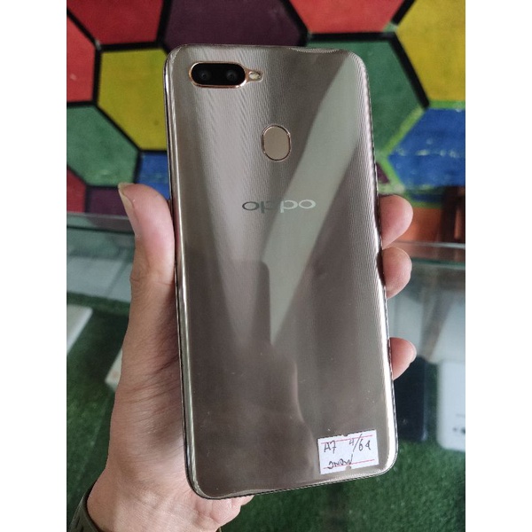 OPPO A7 RAM 4 64 SEKEN SECOND BEKAS CPH1901