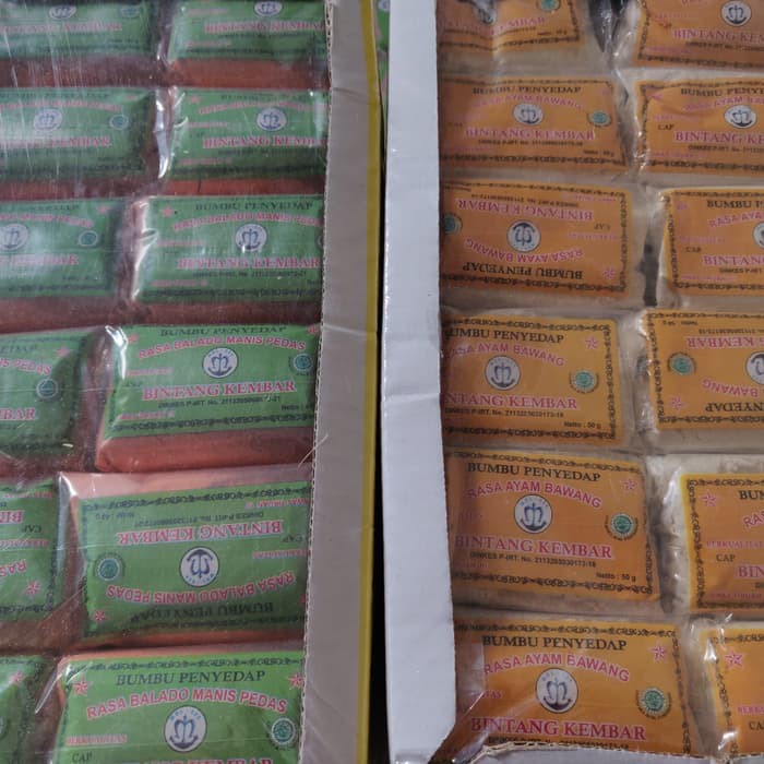 250gr Bumbu Atom Bintang Kembar Ayam Bawang dan Balado