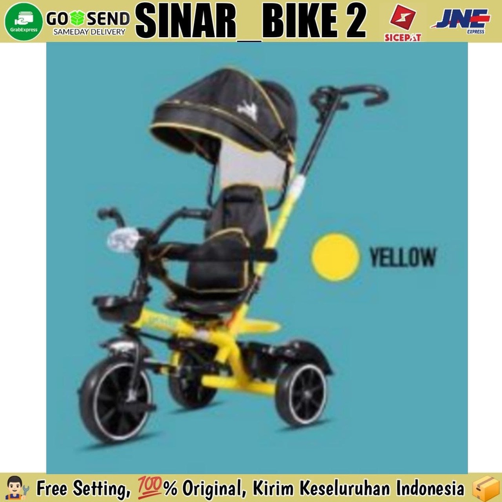 Sepeda Anak Roda Tiga GENIO BABY CARRIAGES New Musik Kursi Bisa Di Putar