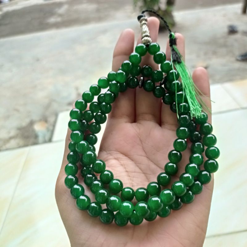 Tasbih 99 batu Giok Aceh