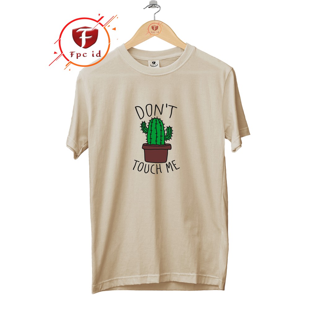 Kaos Kata Dont Touch Me Original Cotton Combed 30s Pakaian Distro Jumbo Pilihan Favorit