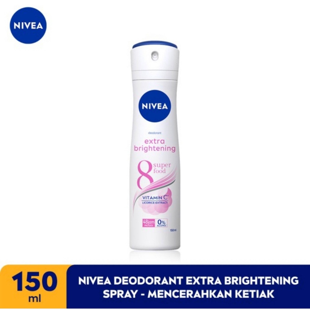 NIVEA Deodorant Extra Brightening Spray - 150 ml