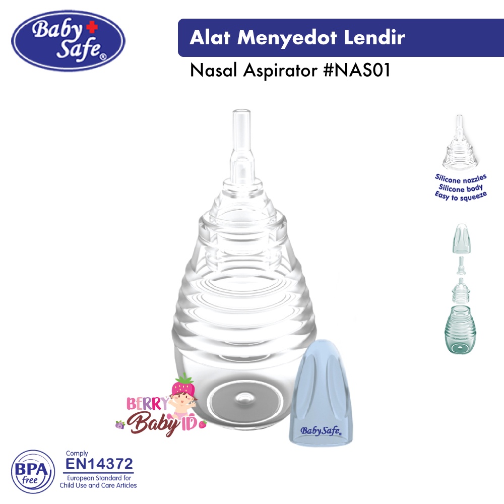 Baby Safe Baby Nasal Aspirator NAS01 Penyedot Ingus Bayi Anak BBS100 Berry Mart