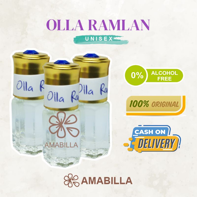 Parfum Aroma OLLA RAMLAN Original Non Alkohol 3ml 6ml 12ml Parfum Original Bibit Parfum Murni OLLA R