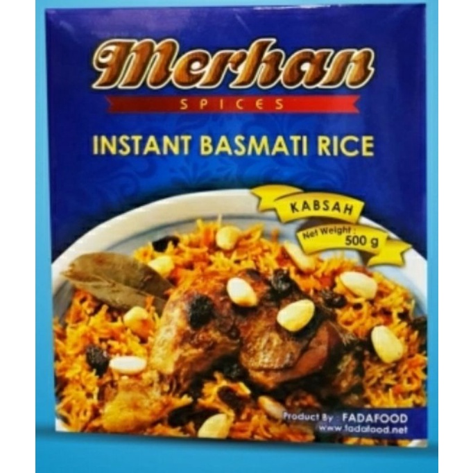 

Merhan original beras basmati bumbu kabsah 500g (beras basmati instan).
