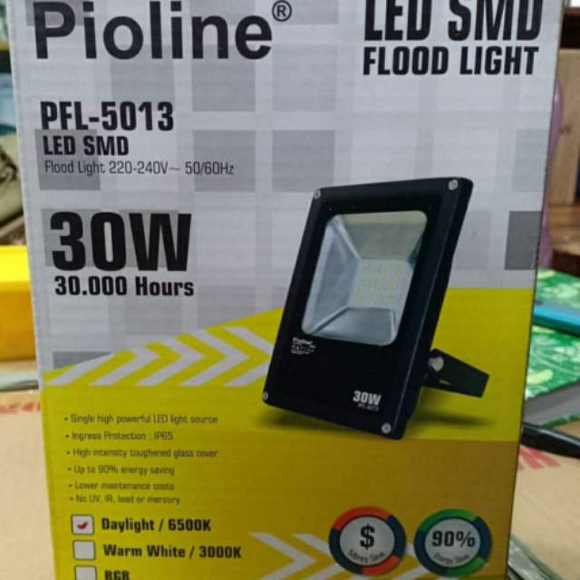 Lampu LES SMD Sorot Pioline 30 watt indoor outdoor