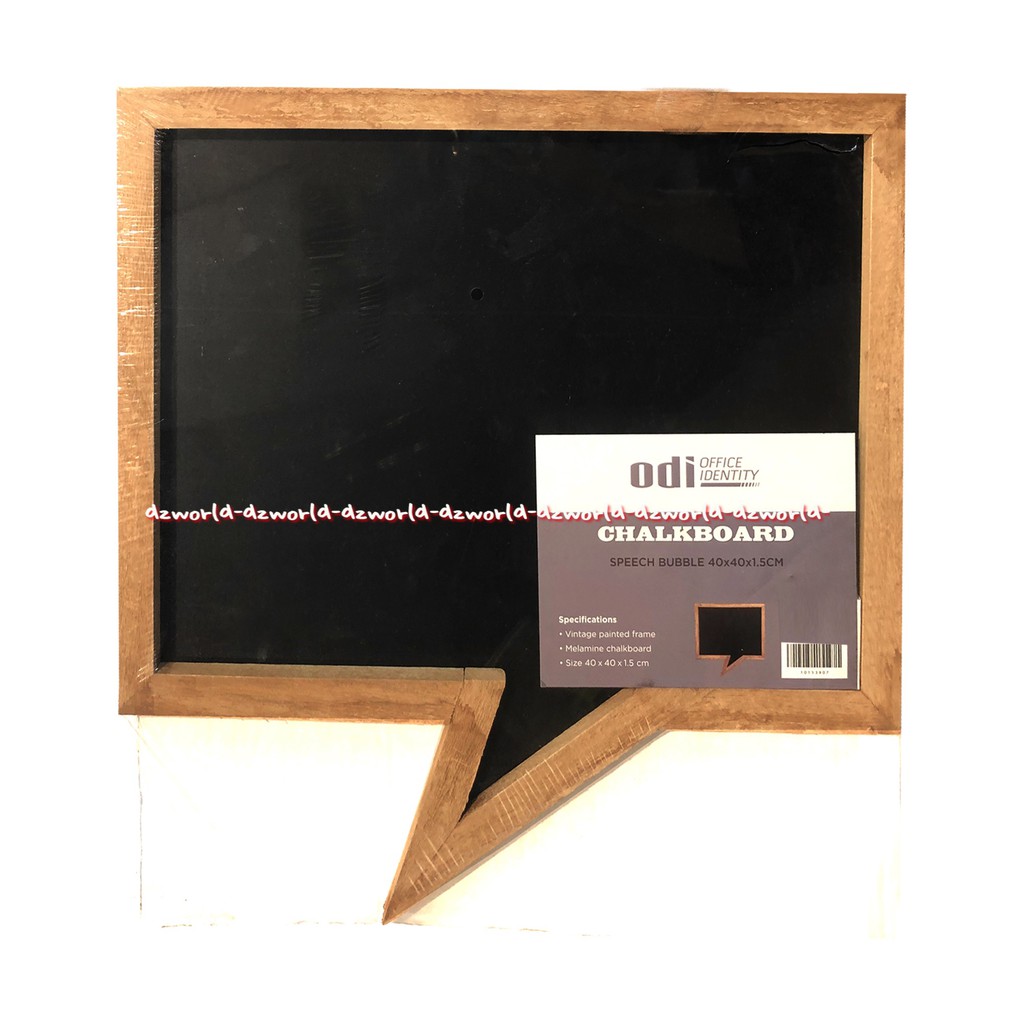 Odi Office Identitiy Chalkboard Speech Bubble 40cmx40cm Papan Tulis