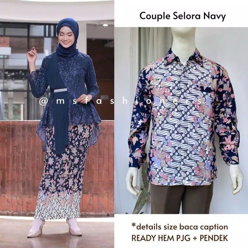 NEW COUPLE KEBAYA SELENDANG AURORA/COUPLE TUNANGAN/COUPLE KEBAYA MODERN