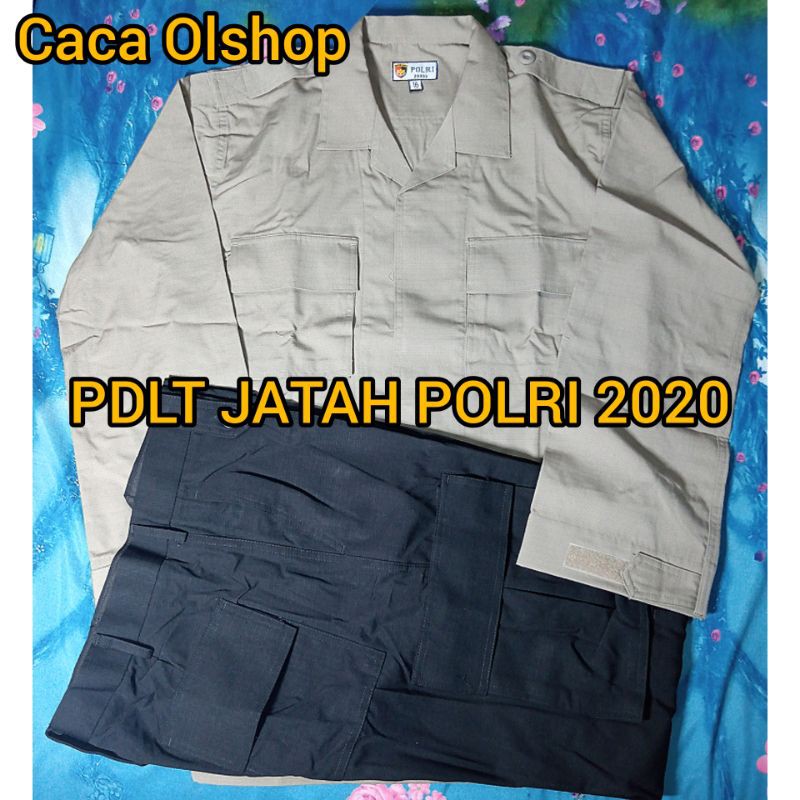 1 STEL BAJU PDL JATAH POLRI PDLT A1 SERAGAM DALMAS BRIMOB SABHARA BAHAN RIPSTOK