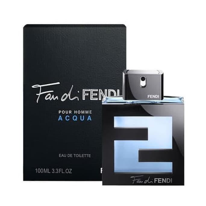 Parfum Original Fan de Fendi Aqua Men EDT 100 Ml Un Box Reject Pria