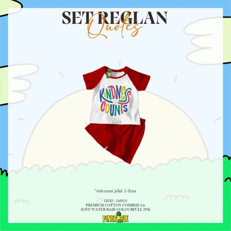 SETELAN REGLAN QUOTES JUNIOR