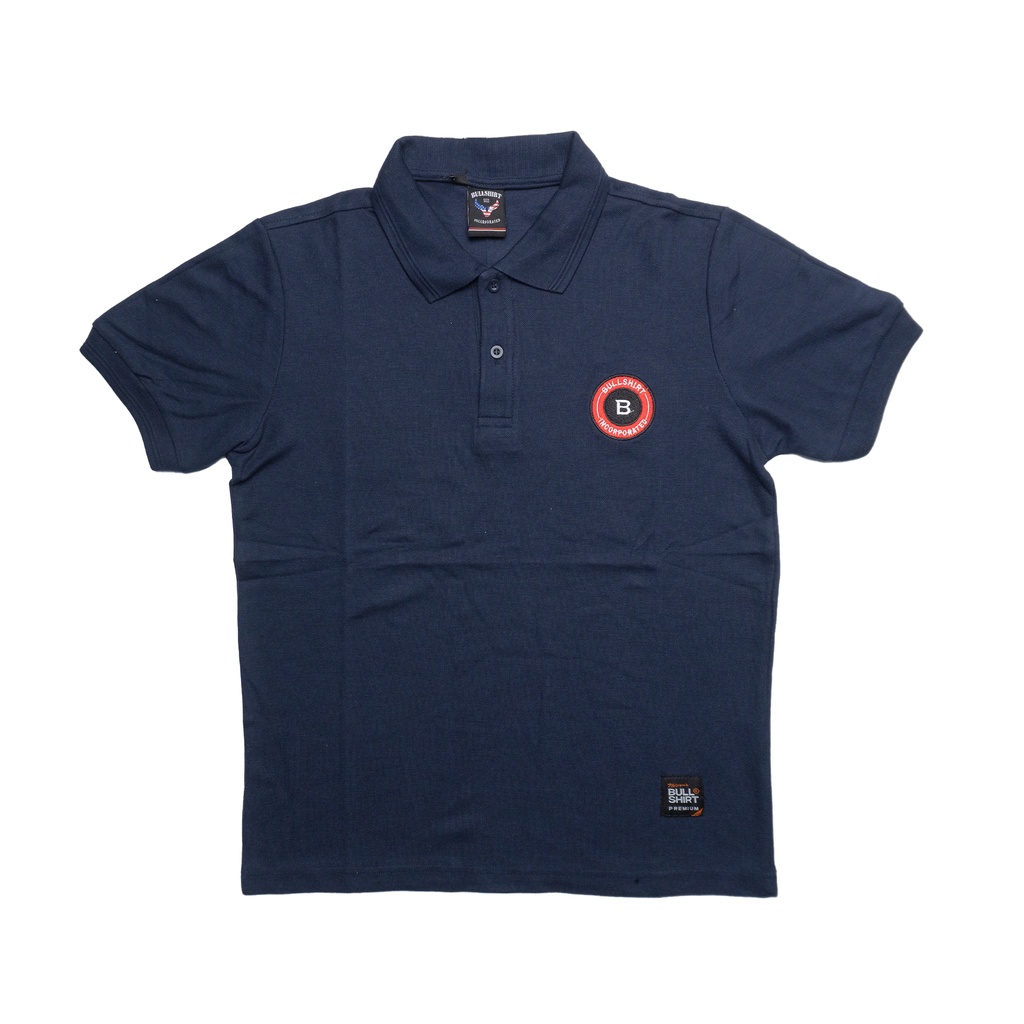 BULLSHIRT Kaos Polo Kerah Pria Distro Original Premium Lacoste Polo Shirt Navy