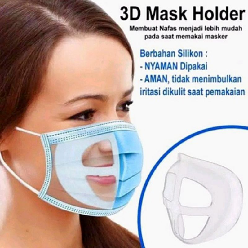 Penyangga Masker 3D Bracket Mask Ventilasi Hidung Penahan Anti Sesak