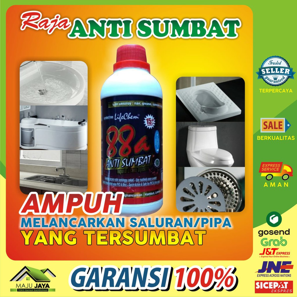 ANTI SUMBAT WC KLOSET SODA API CAIR PEMBERSIH SALURAN AIR MAMPET CAIRAN WC KLOSET SUMBAT LIFECHEM88a