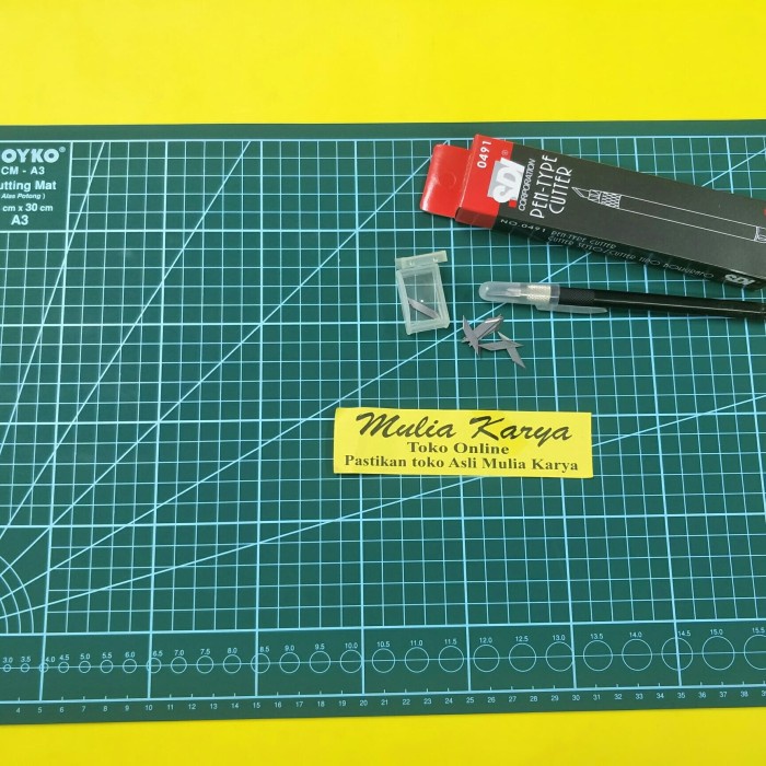 

Buruan Paket Art Knife + Cutting Mat A3 + Refil / Pen Cutter Gilaa!!!
