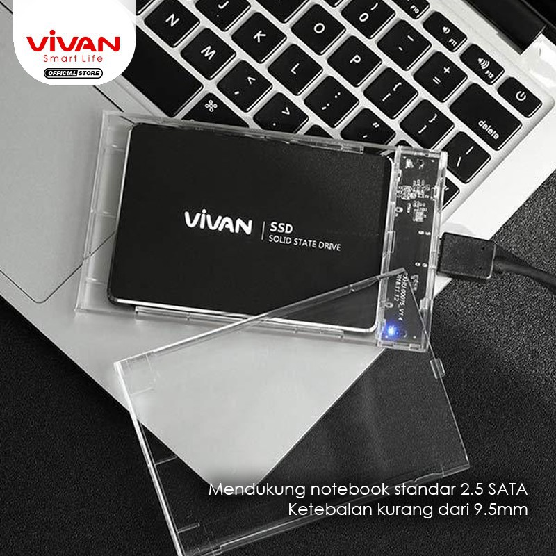 Vivan VSHD1 Enclosure 2.5&quot; SATA HDD External Case USB3.0