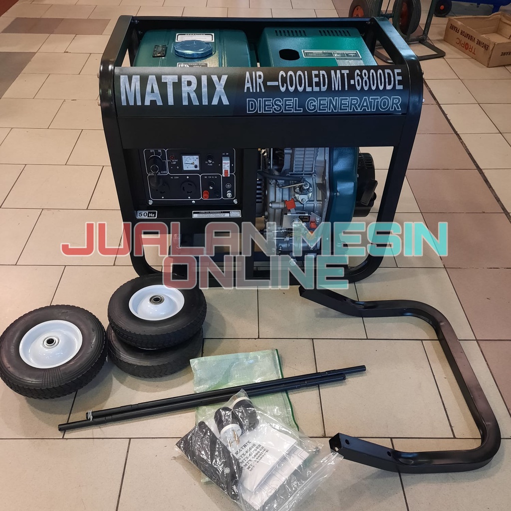 Genset Open Diesel 5000 watt Matrix MT 6800DE Generator Diesel