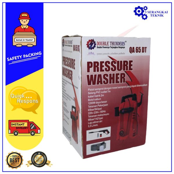 QA65DT Mesin Jet Cleaner / High Pressure Washer Double Thunders