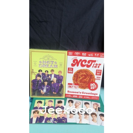 nct dream season greetings 2022 fullset sg nct 127 2022 , season greeting nct dream 2022 with benefi
