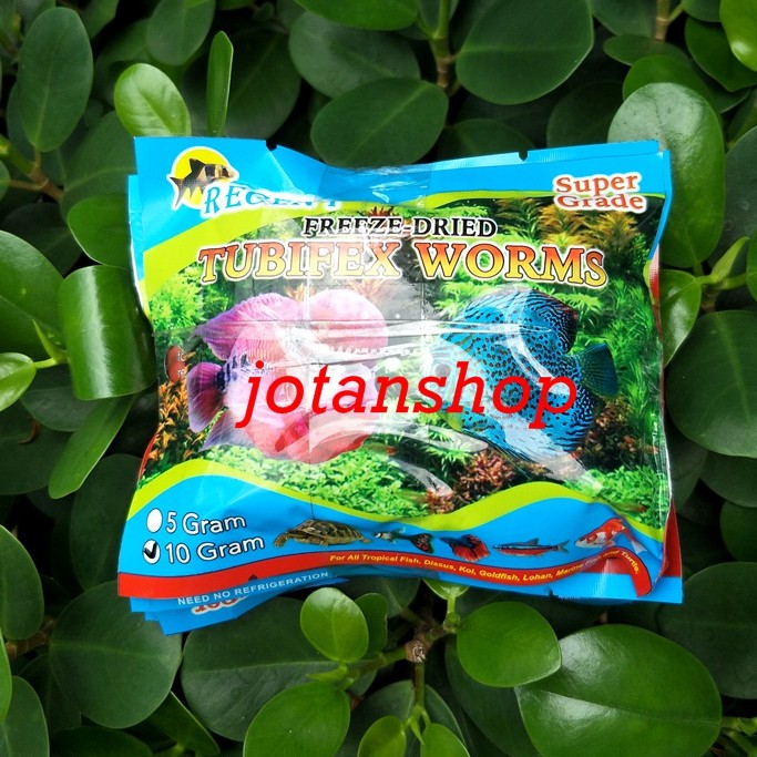 Cacing kering 10gr 10 gr makanan pakan ikan hias cupang louhan guppy