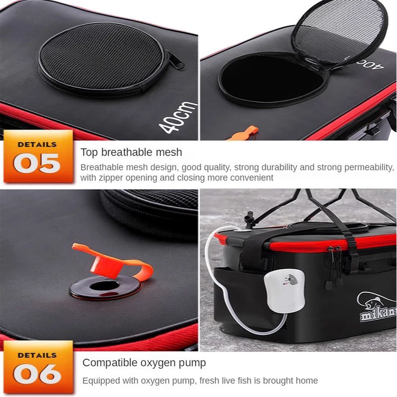 Tas Perlengkapan Mancing Camping Memancing Outdoor Portable Fishing Bucket Camping Water Container