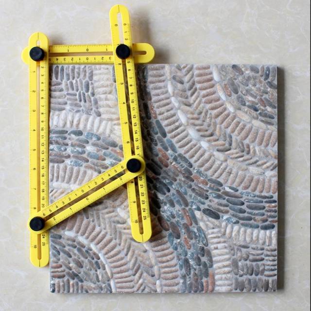 

T1 Meteran Penggaris pembuat 4 pola sudut angleizer template ruler