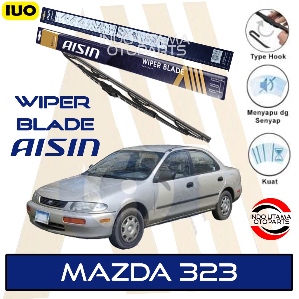 Wiper Mobil Mazda 323 AISIN Sepasang 18-21&quot; ORIGINAL