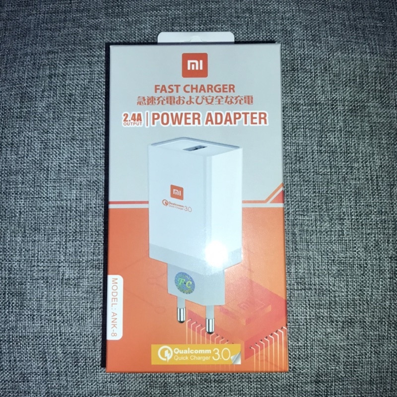 CHARGER ORIGINAL REDMI XIAOMI Kabel Cas Micro USB/Type C Qualcomm Travel Charger