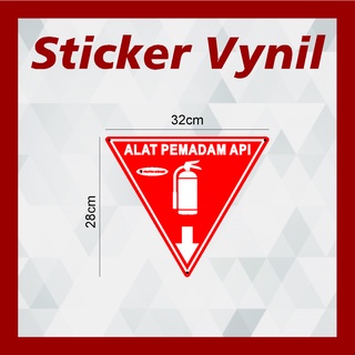 Jual SEGITIGA APAR VYNIL / SEGITIGA APAR STICKER VYNIL / LABEL APAR ...