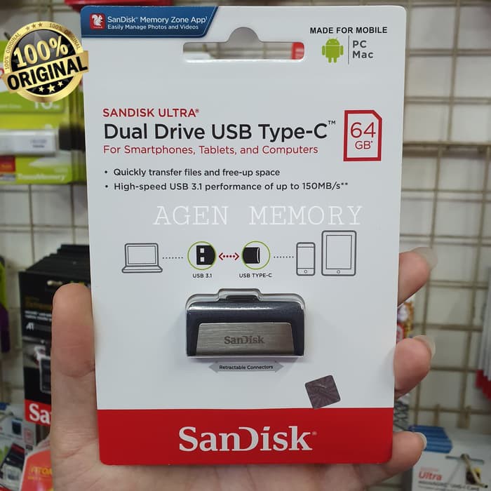 FLASHDISK OTG type C SANDISK 64 GB