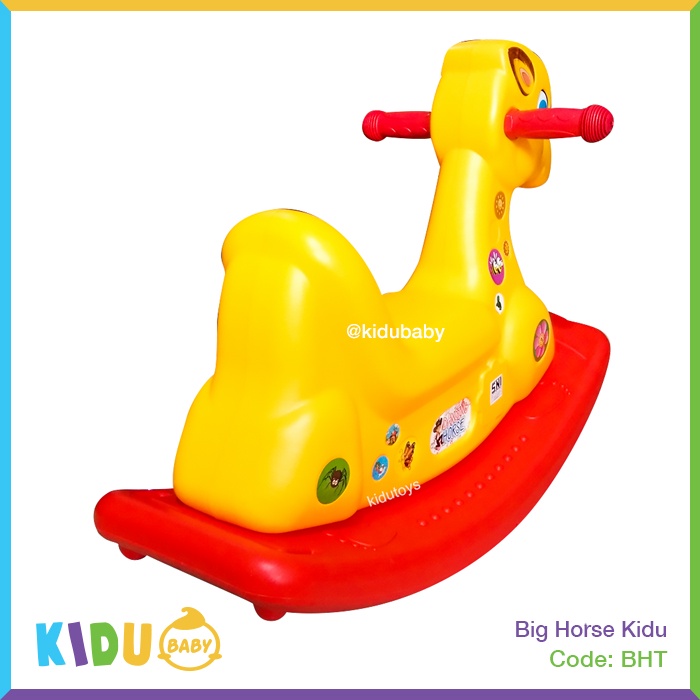 Mainan Kuda Jungkit Anak Big Horse Musik Kidu by Kidu Baby