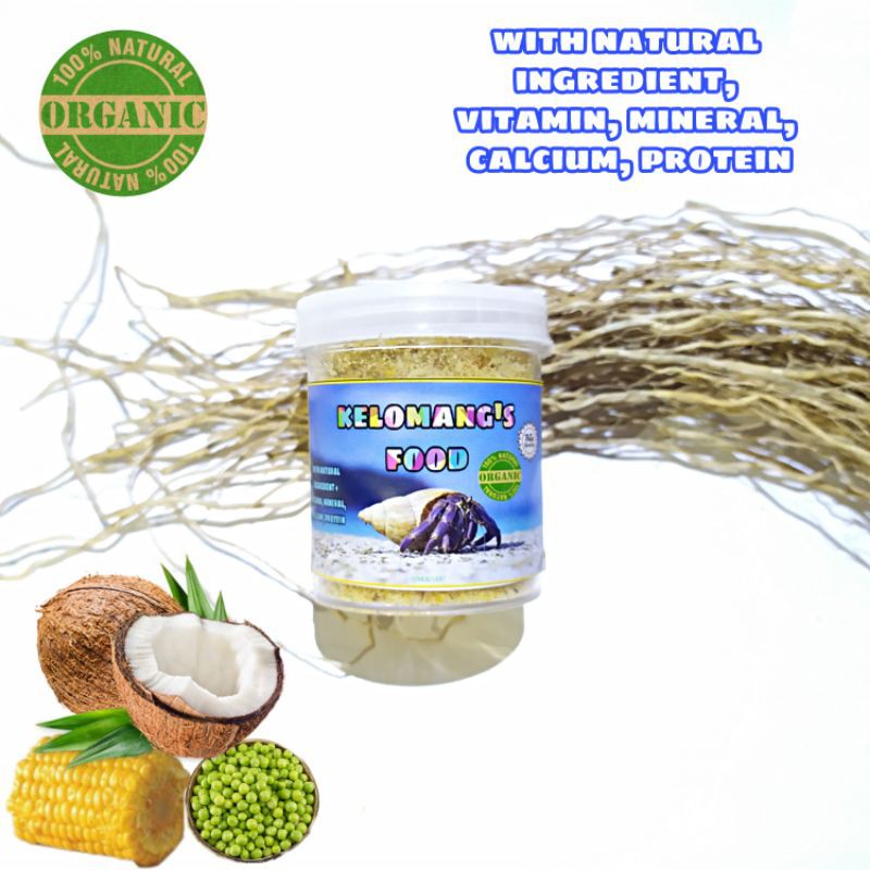 [25 GR] KELOMANG'S FOOD makanan kelomang darat keong kumang umang pompongan hermit crab land food